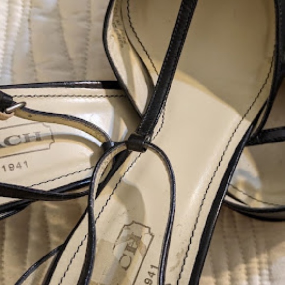 PRE-LOVED COACH WOMENS SIZE 11 HEELS - Picture 4 of 5
